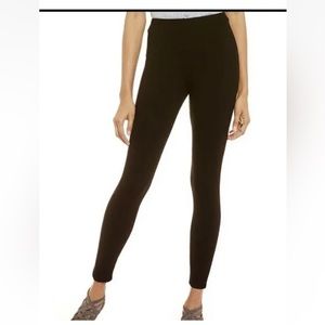 Lafayette 148 New York  black pullon leggings cotton